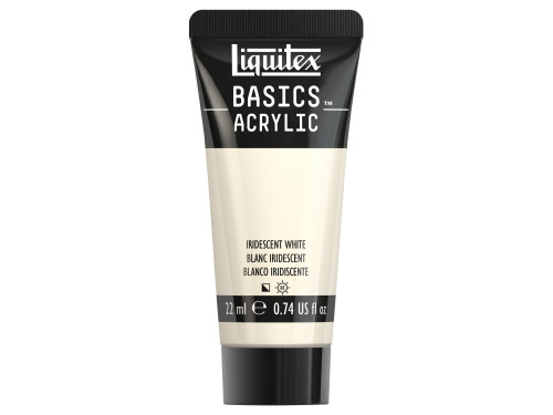 Farba akrylowa Basics Acrylic - Liquitex - 238, Iridescent White, 22 ml