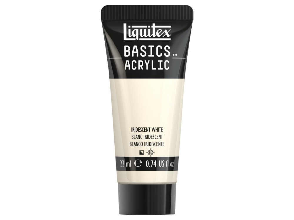 Farba akrylowa Basics Acrylic - Liquitex - 238, Iridescent White, 22 ml