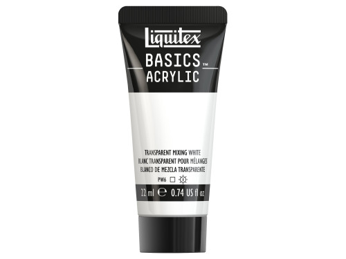 Farba akrylowa Basics Acrylic - Liquitex - 430, Transparent Mixing White, 22 ml