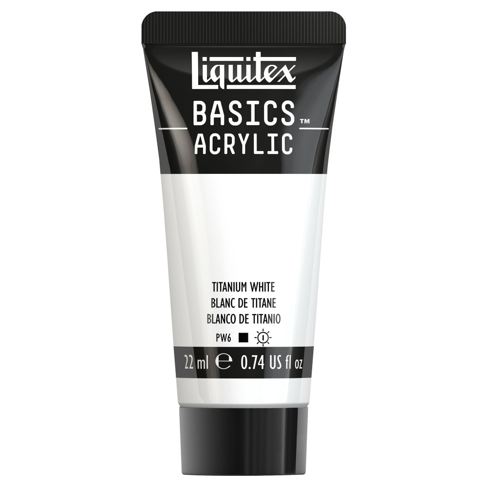 Basics Acrylic paint - Liquitex - 432, Titanium White, 22 ml