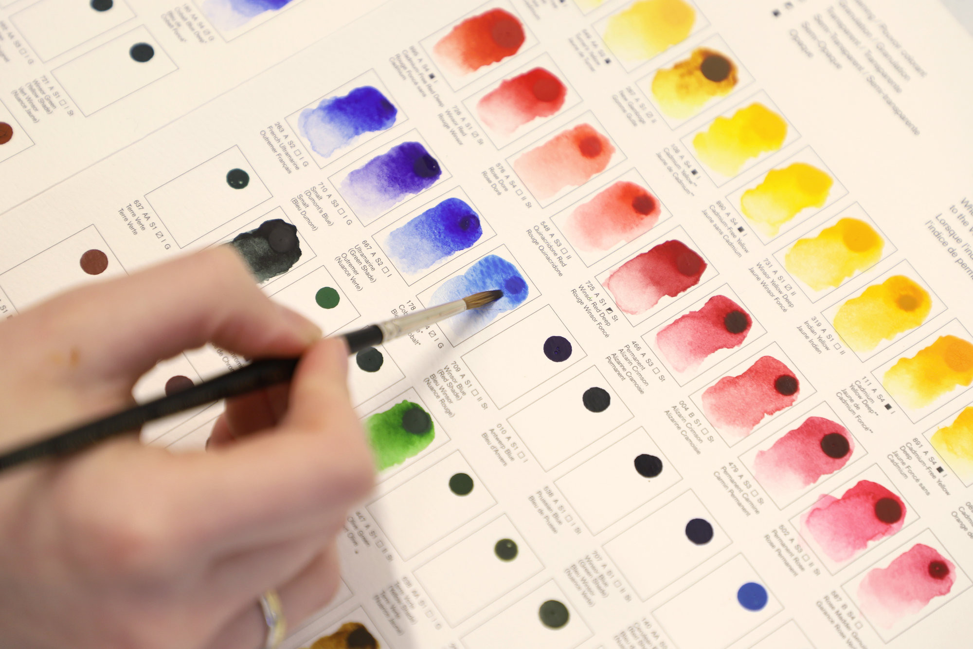 Próbnik farb Dot Card Professional Watercolor - Winsor & Newton