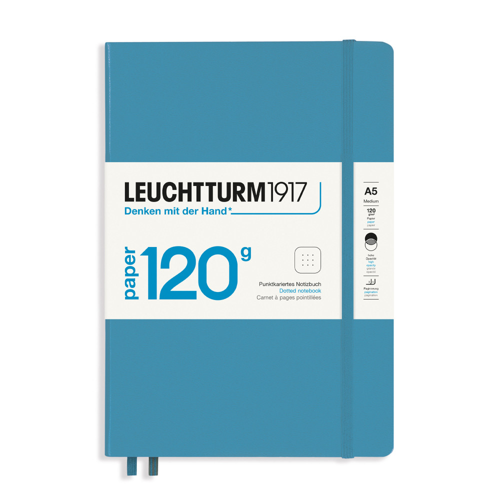 Notebook, A5 - Leuchtturm1917 - dotted, Nordic Blue, hard cover, 120 g