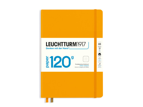 Notebook, A5 - Leuchtturm1917 - dotted, Rising Sun, hard cover, 120 g