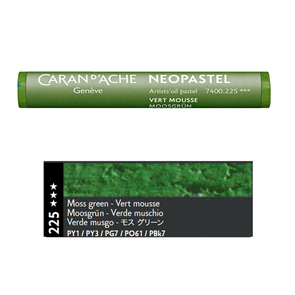 Pastele olejne Neopastel - Caran d'Ache - 225, Moss Green