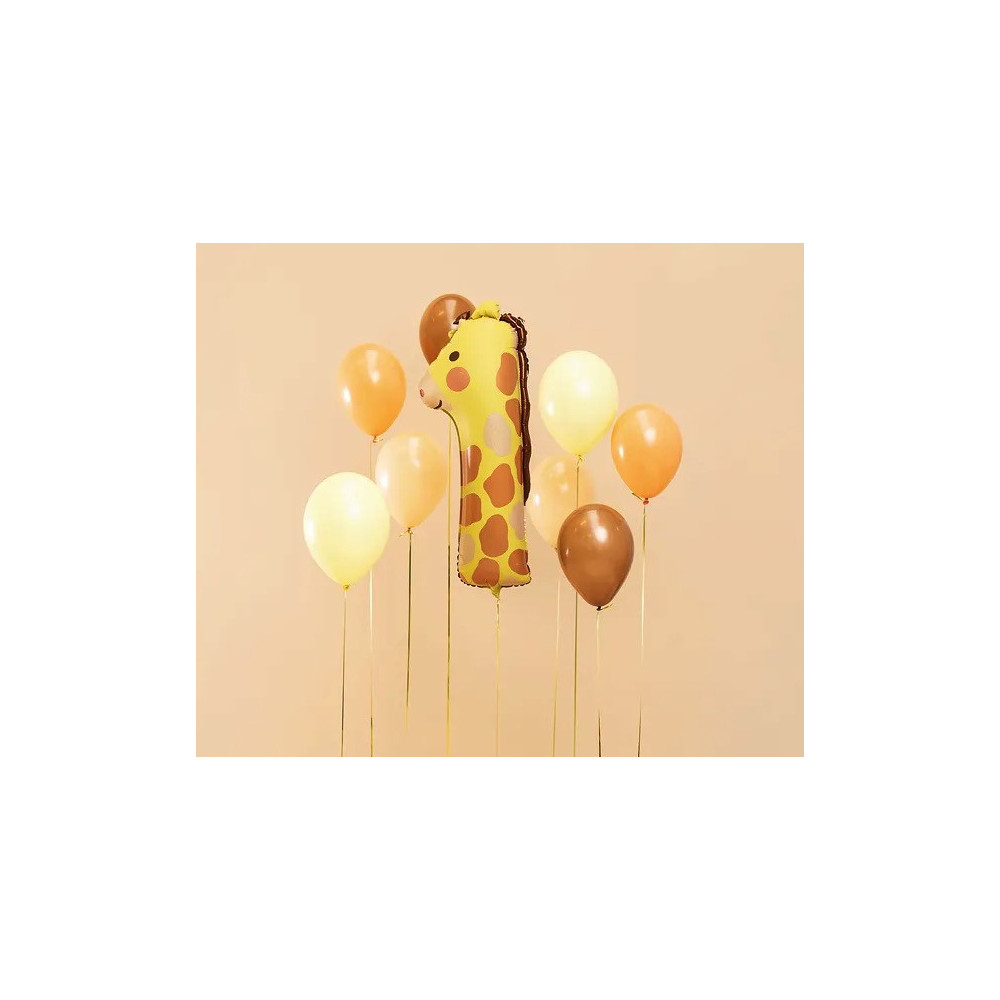 Foil balloon, Number 1 - Giraffe, 42 x 90 cm