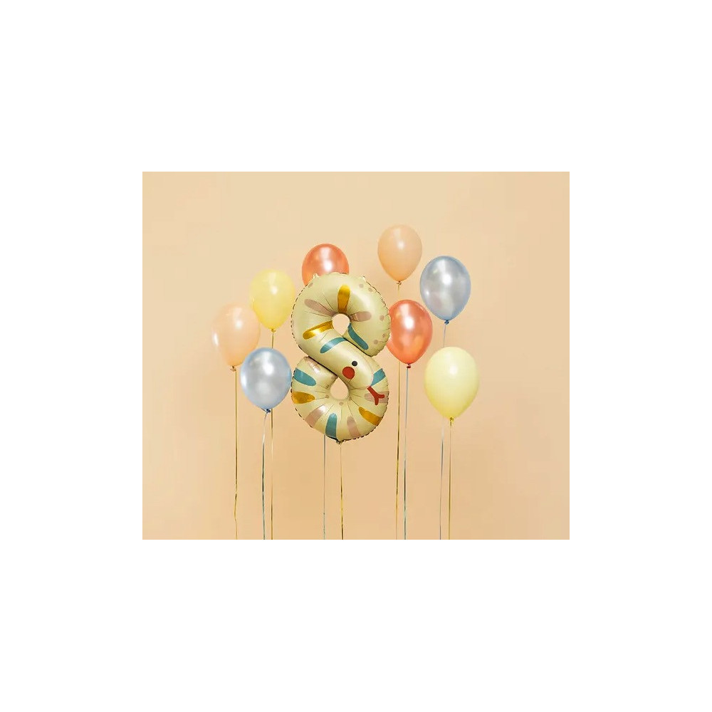 Foil balloon, Number 8 - Snake, 55 x 88 cm