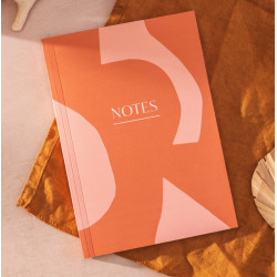 Notebook Earthy Paper Shapes, A5 - Once Upon a Tuesday - ruled, softcover, 100 g, 128 pages