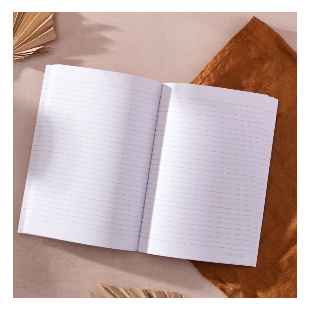 Notatnik Earthy Paper Shapes, A5 - Once Upon a Tuesday - w linie, miękka okładka, 100 g, 128 stron