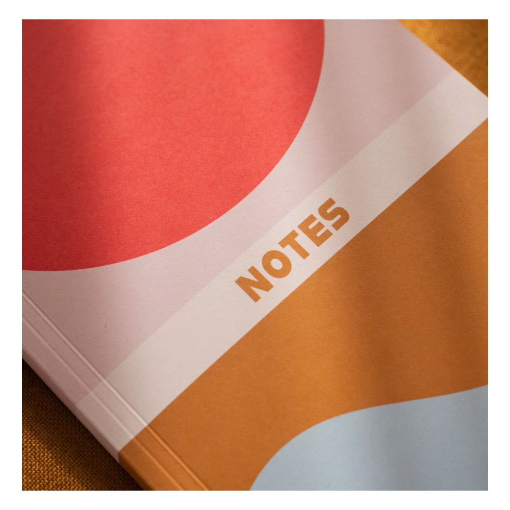 Notebook Geometric Wave, A5 - Once Upon a Tuesday - ruled, softcover, 100 g, 128 pages