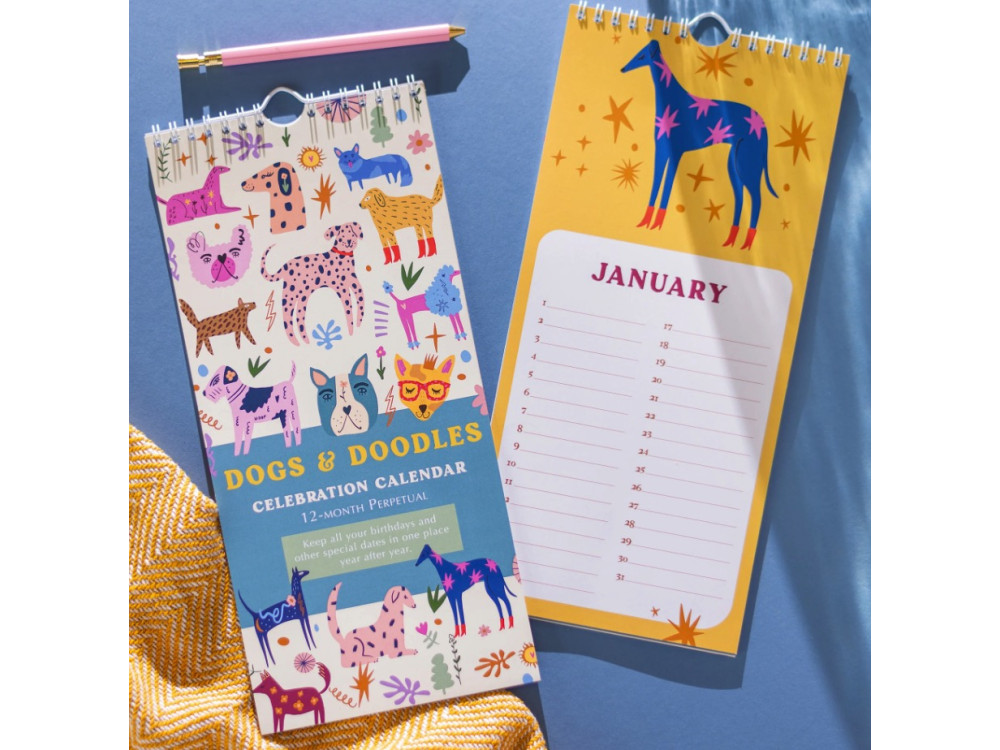 Wall calendar Dogs & Doodles - Once Upon a Tuesday - undated