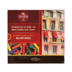 Set of Toison D'or Half Soft Pastels - Koh-I-Noor - 48 colors