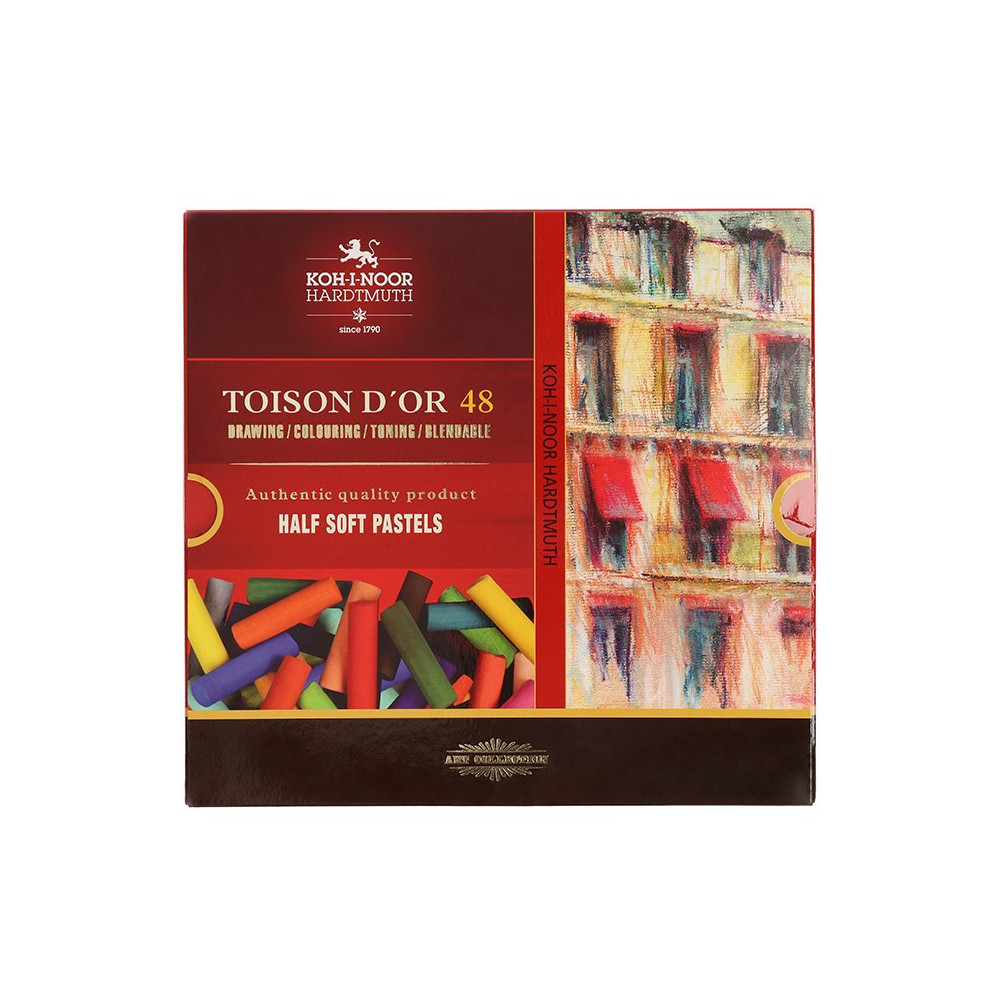 Set of Toison D'or Half Soft Pastels - Koh-I-Noor - 48 colors