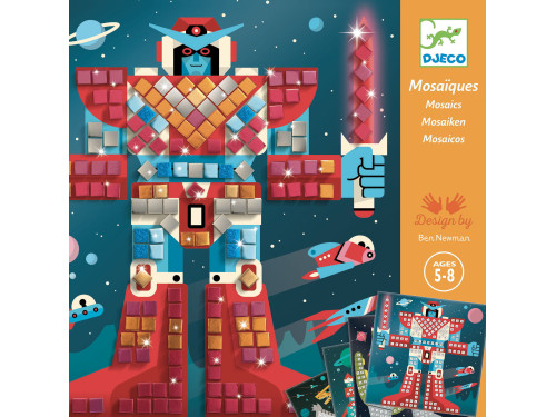 Zestaw artystyczny dla dzieci, mozaiki - Djeco - Bitwa kosmiczna