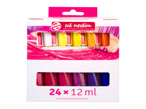 Set of acrylic paints - Talens Art Creation - 24 colors x 12 ml