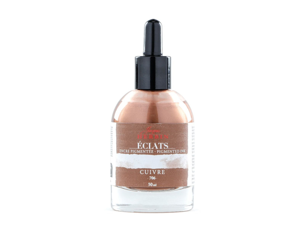 Éclats Watercolor fine art ink - J.Herbin - 706, Copper, 50 ml