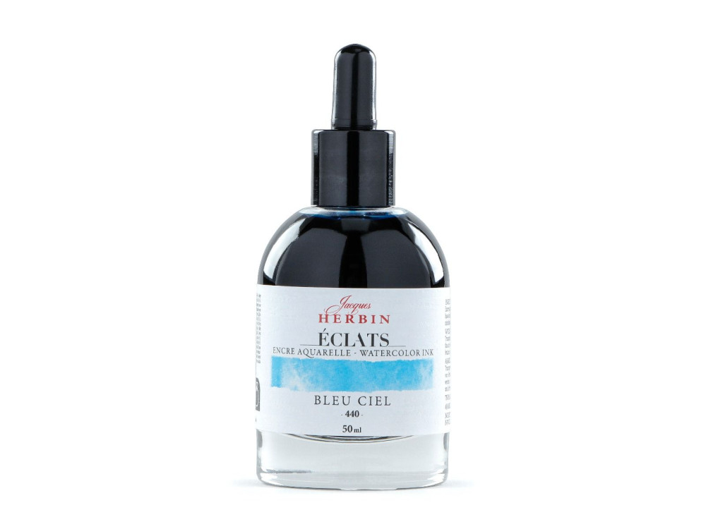Atrament akwarelowy Éclats Ink - J.Herbin - 440, Sky Blue, 50 ml