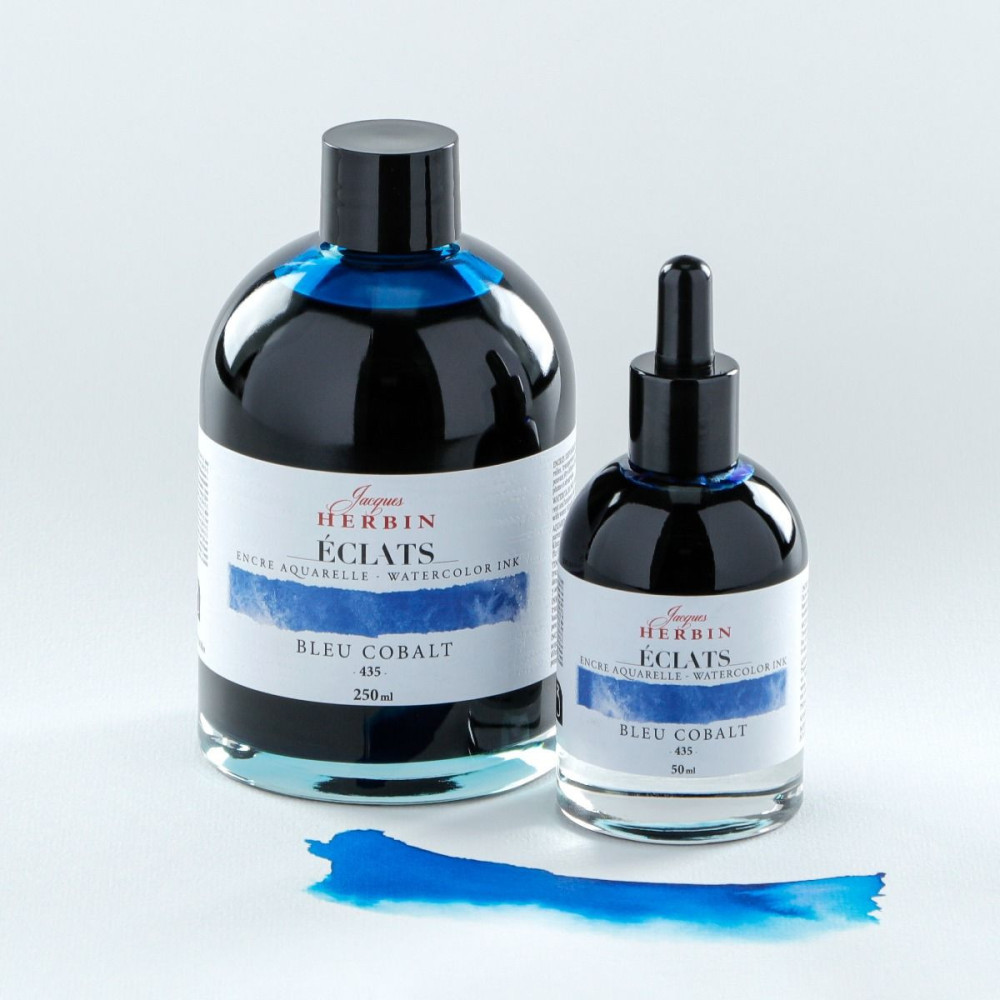 Atrament akwarelowy Éclats Ink - J.Herbin - 435, Cobalt Blue, 50 ml