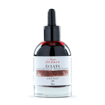 J. Herbin Rouge Grenat Ink (Garnet Red) - 30 ml Bottle