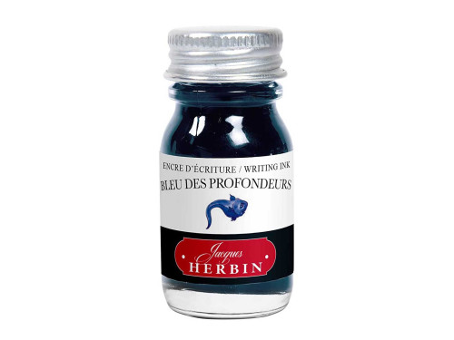Atrament w butelce - J.Herbin - Bleu Des Profondeurs, 10 ml