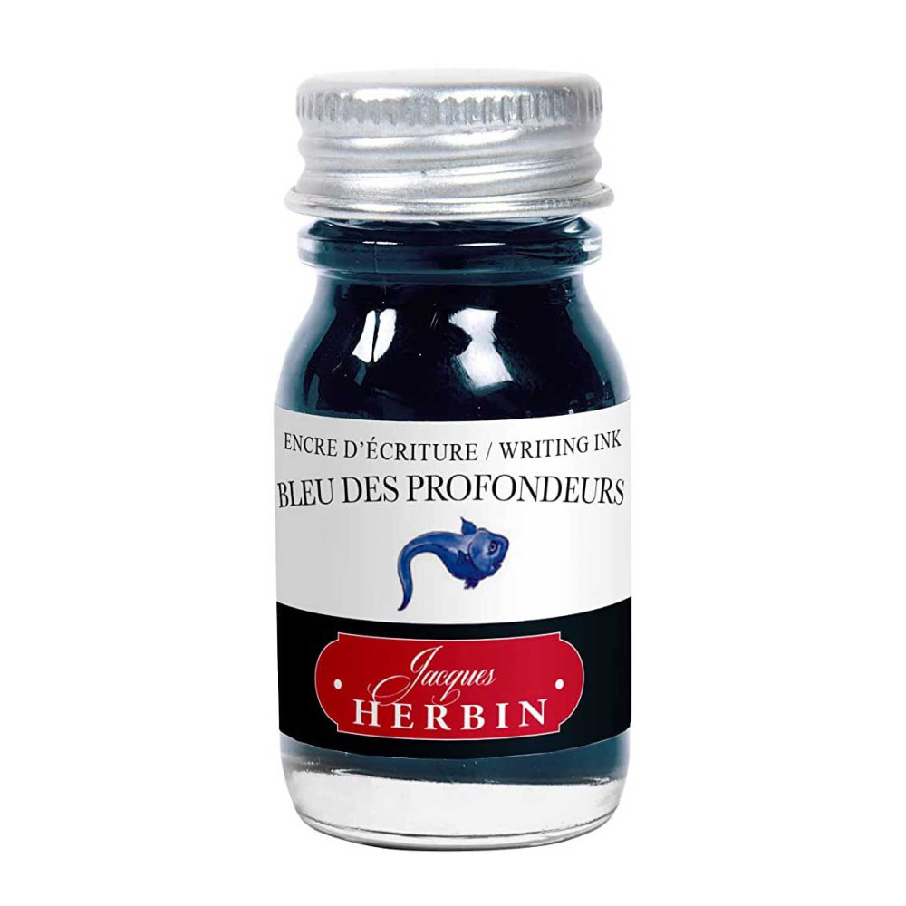 Atrament w butelce - J.Herbin - Bleu Des Profondeurs, 10 ml