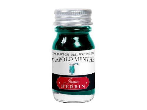 Atrament w butelce - J.Herbin - Diabolo Menthe, 10 ml