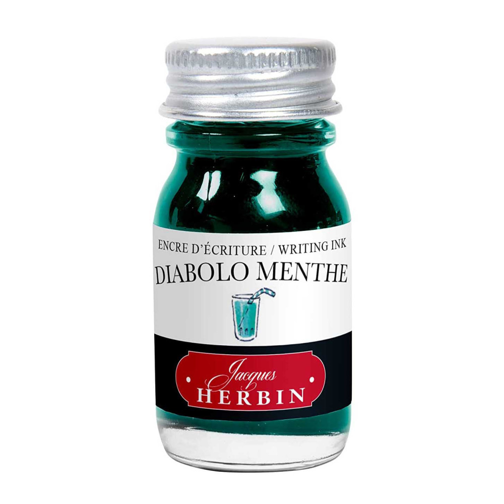 Atrament w butelce - J.Herbin - Diabolo Menthe, 10 ml