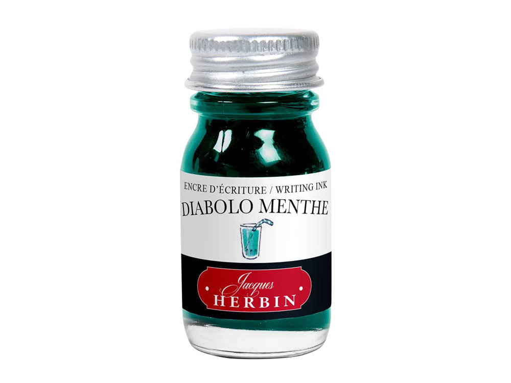 Ink bottle - J.Herbin - Diabolo Menthe, 10 ml