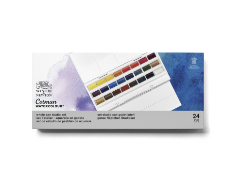 Watercolors Cotman Studio set - Winsor & Newton - 24 colors
