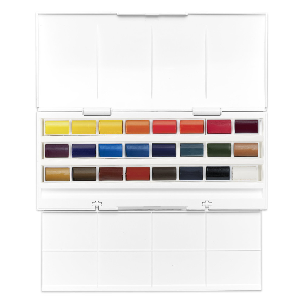 Watercolors Cotman Studio set - Winsor & Newton - 24 colors