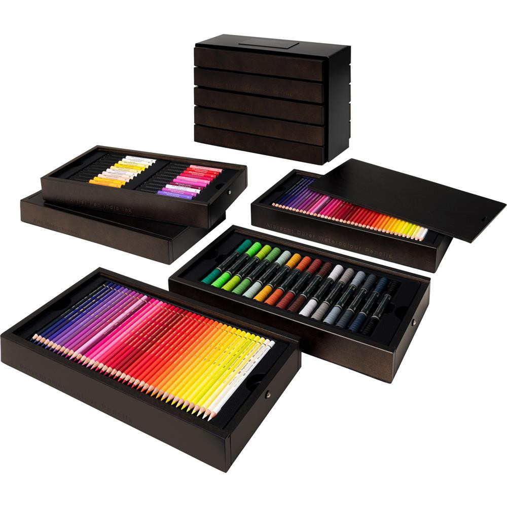 Zestaw Art & Graphic w drewnianej kasecie - Faber-Castell - 396 szt.
