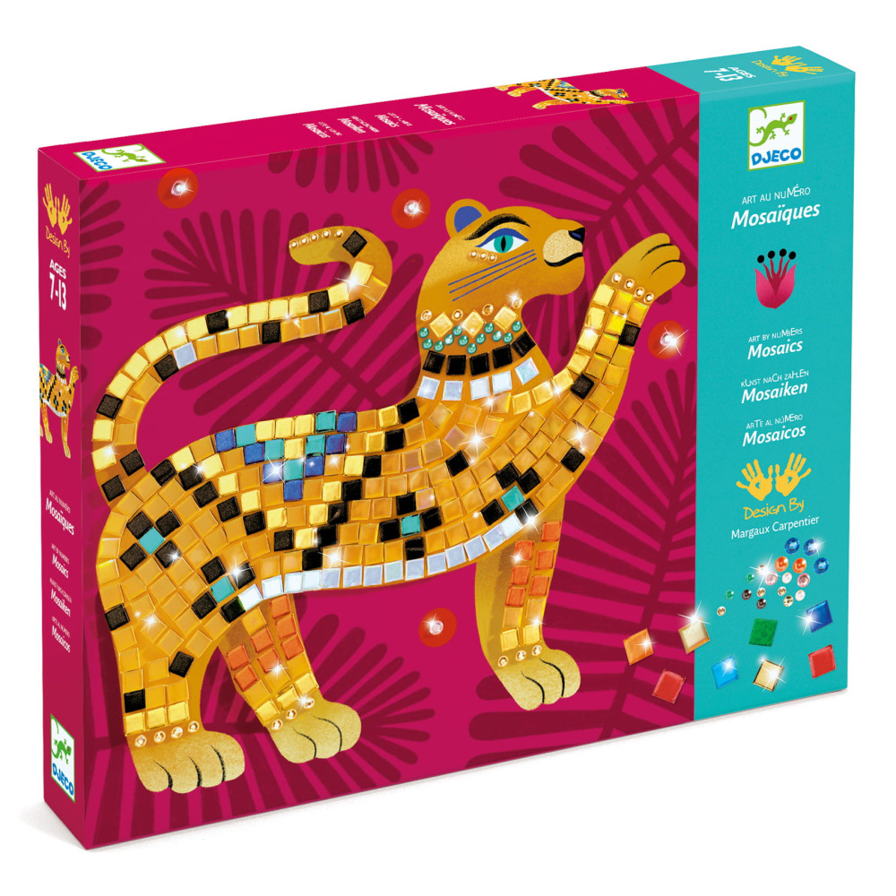 Art set for kids, mosaic - Djeco - In the jungle