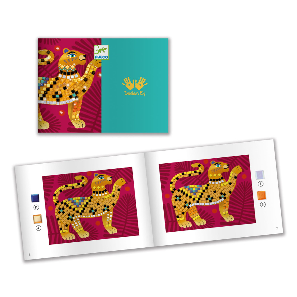 Art set for kids, mosaic - Djeco - In the jungle