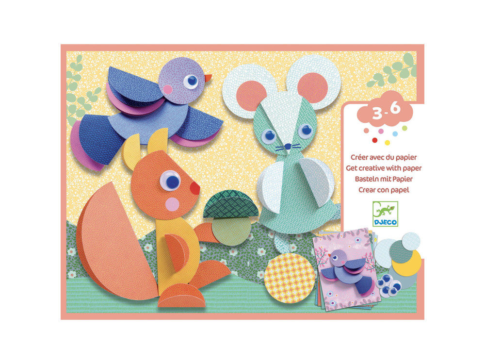 Art set for children, collages - Djeco - Circles