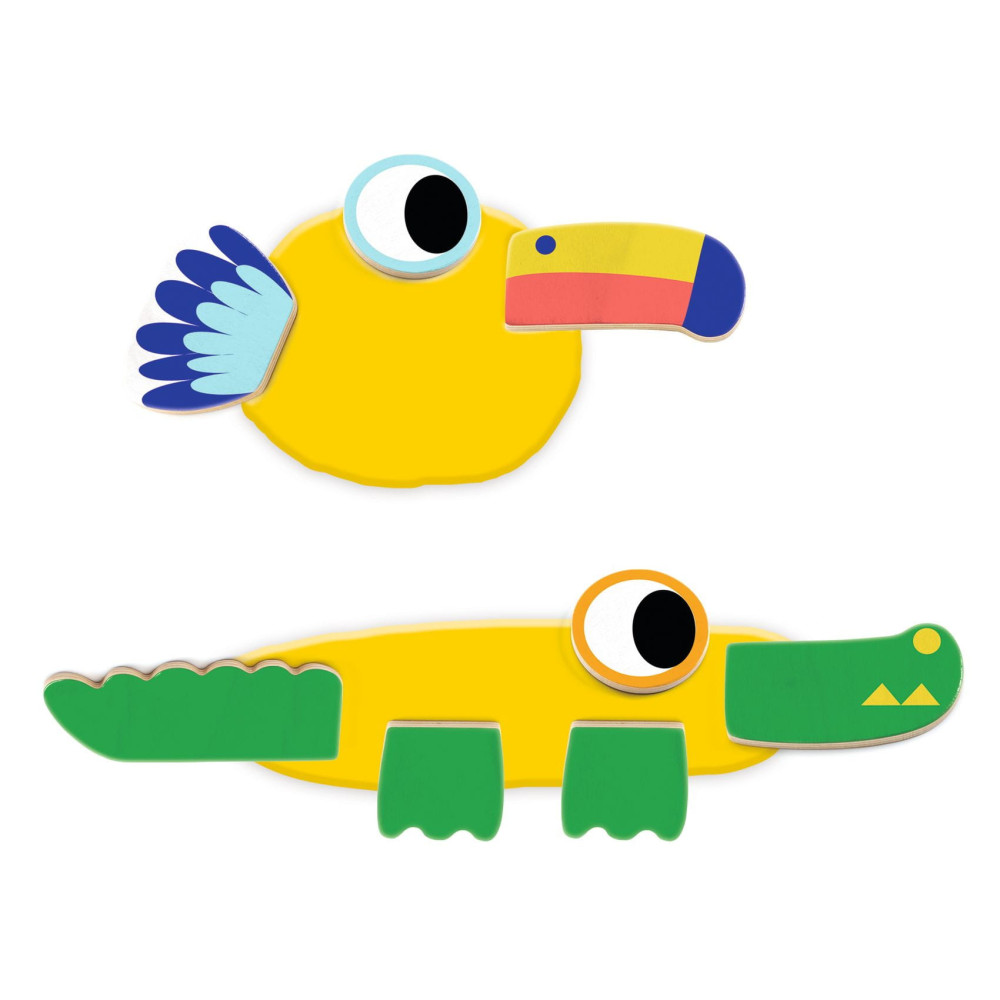 Art set for kids with modelling clay - Djeco - Animals