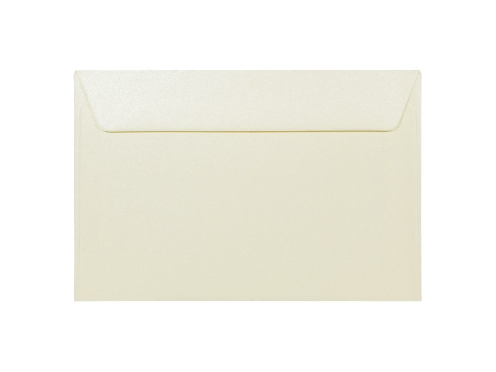 Koperta perłowa Majestic 120g - C6, Candlelight Cream, kremowa