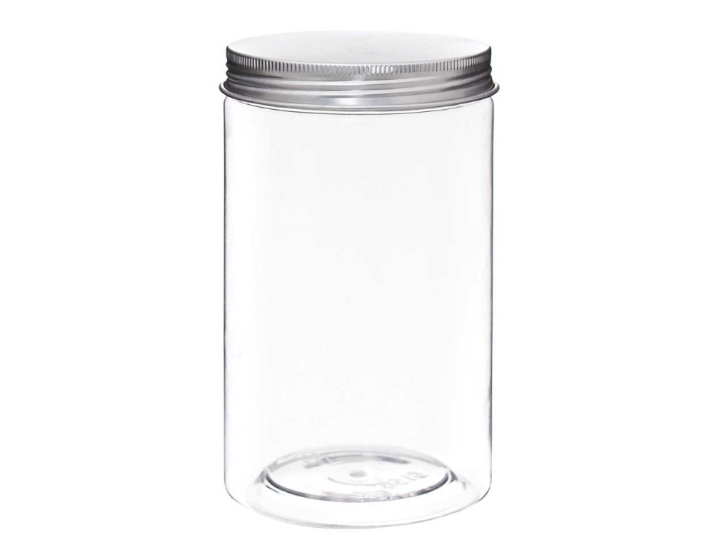 Plastic jar with lid - DpCraft - 8,5 x 15 cm