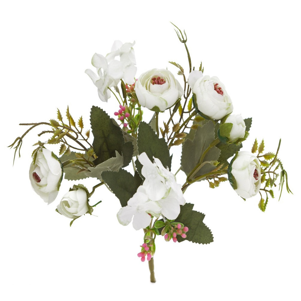 Camellias bouquet - DpCraft - cream, 29 cm