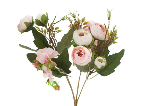 Camellias bouquet - DpCraft - powder pink, 29 cm