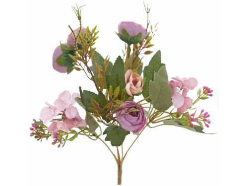 Camellias bouquet - DpCraft - lilac, 29 cm