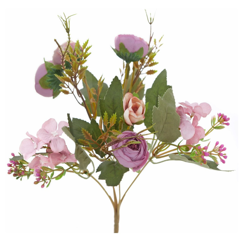 Camellias bouquet - DpCraft - lilac, 29 cm