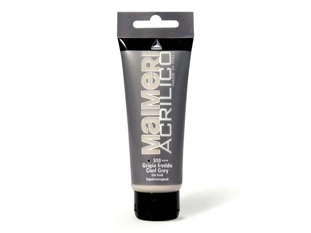 Acrylic paint Acrilico - Maimeri - 510, Cool Grey, 200 ml