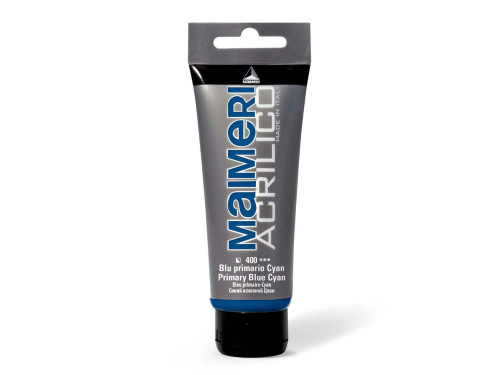 Acrylic paint Acrilico - Maimeri - 400, Primary Blue Cyan, 200 ml