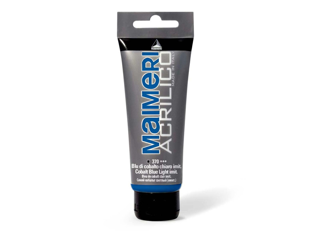 Acrylic paint Acrilico - Maimeri - 370, Cobalt Blue Light, 200 ml