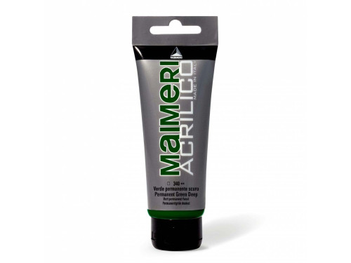 Farba akrylowa Acrilico - Maimeri - 340, Permanent Green Deep, 200 ml