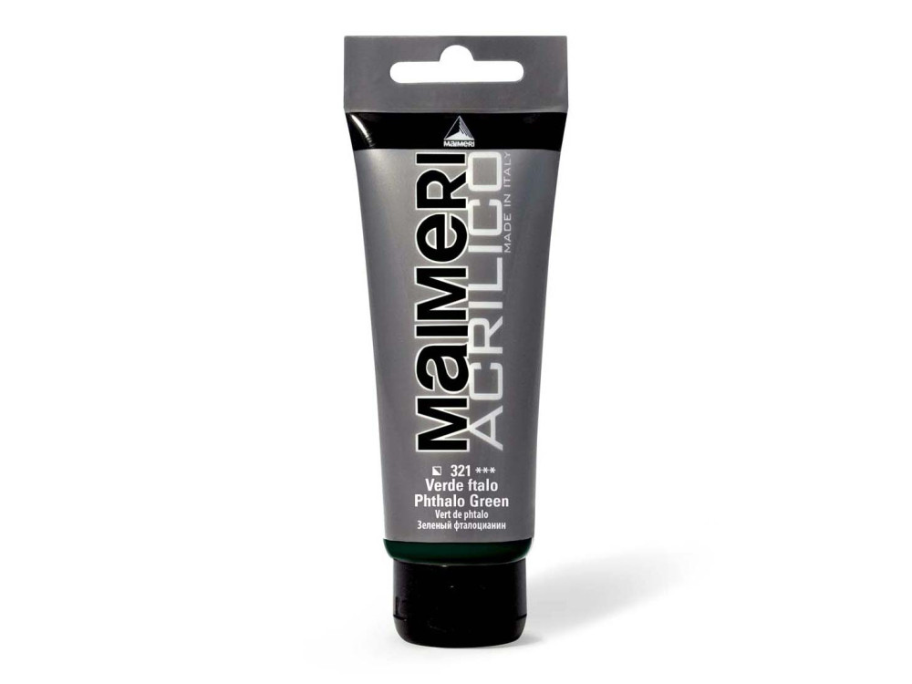 Acrylic paint Acrilico - Maimeri - 321, Phthalo Green, 200 ml