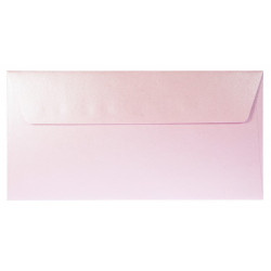 Koperta perłowa Sirio Pearl 125g - DL, Misty Rose, jasnoróżowa