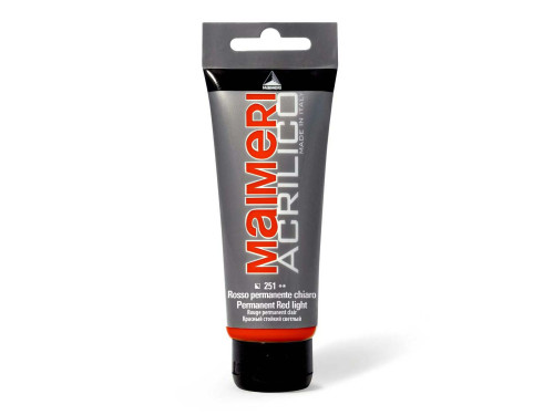 Farba akrylowa Acrilico - Maimeri - 251, Permanent Red Light, 200 ml
