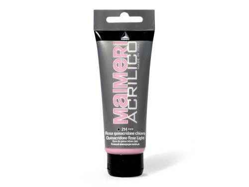 Acrylic paint Acrilico - Maimeri - 214, Quinacridone Rose Light, 200 ml
