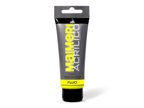 Acrylic paint Acrilico - Maimeri - 095, Fluorescent Yellow, 200 ml