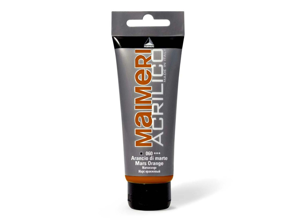 Acrylic paint Acrilico - Maimeri - 060, Mars Orange, 200 ml